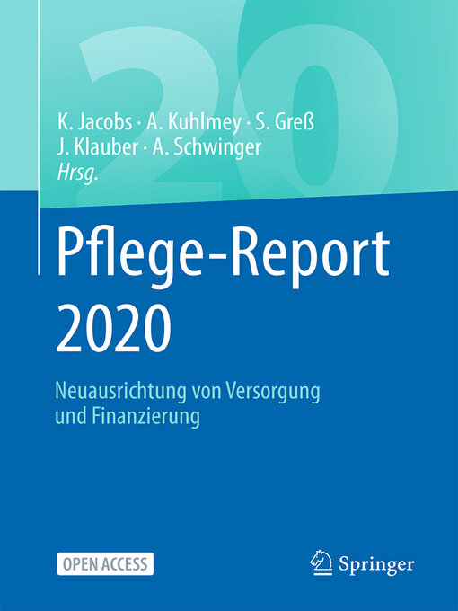 Title details for Pflege-Report 2020 by Klaus Jacobs - Available